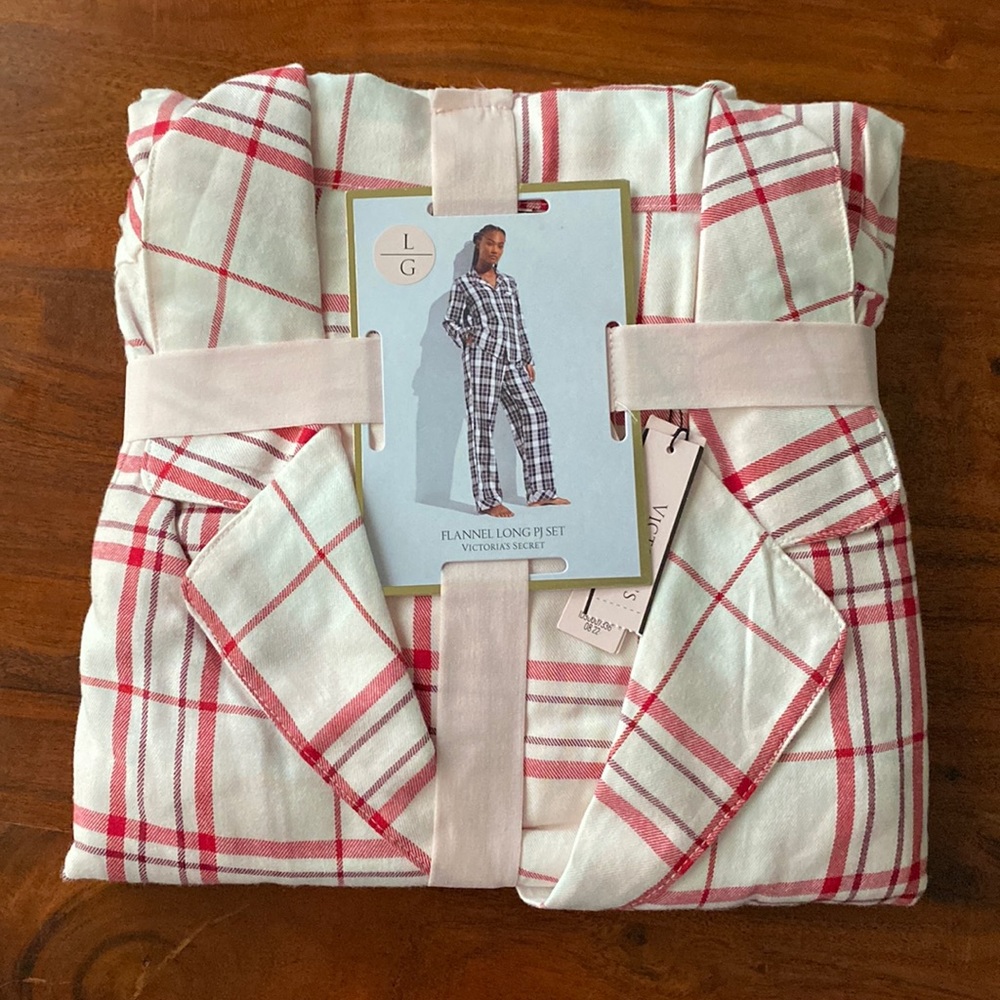 Victoria’s Secret flannel long pj set